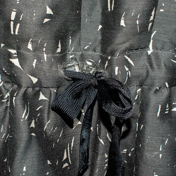 ISABEL MARANT UDNY Blouse Black Drawstring Waist Wool Blend Size 1 - Picture 9 of 11